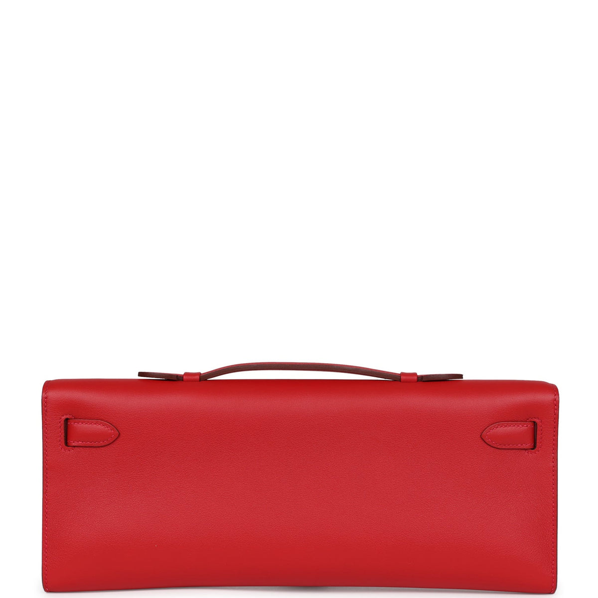 Hermès Kelly Cut Rouge Casaque Swift Palladium Hardware