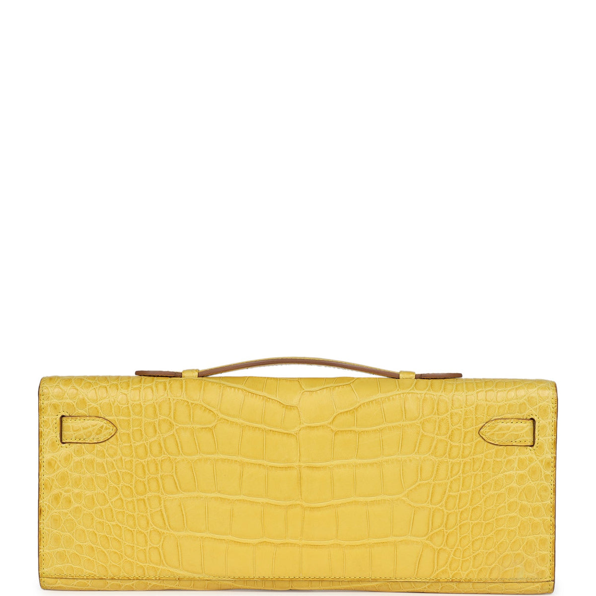 Hermès Kelly Cut Mimosa Matte Faux Leather Palladium Hardware