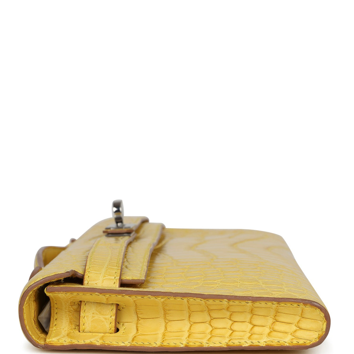 Hermès Kelly Cut Mimosa Matte Faux Leather Palladium Hardware