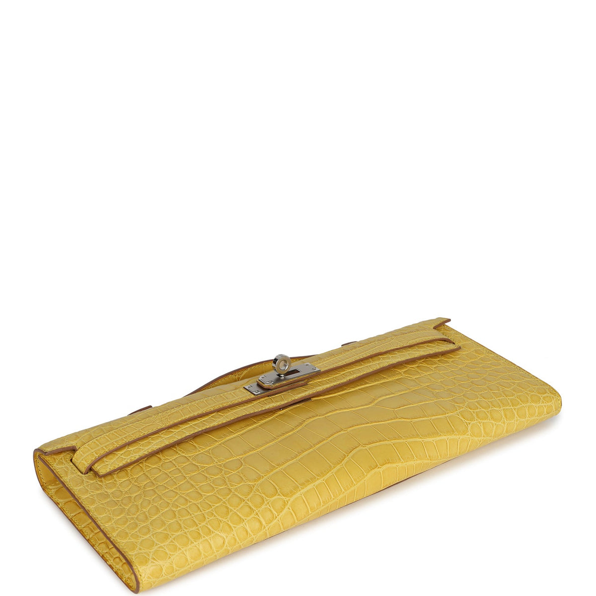 Hermès Kelly Cut Mimosa Matte Faux Leather Palladium Hardware