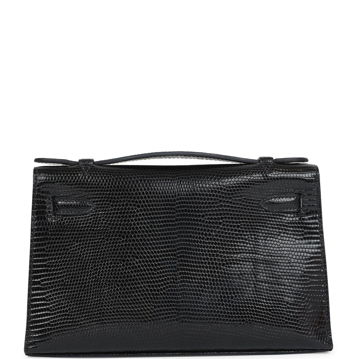 Hermès Kelly Pochette Black Faux Leather Gold Hardware