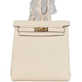 Hermès Kelly Ado II Backpack Nata Clemence Gold Hardware
