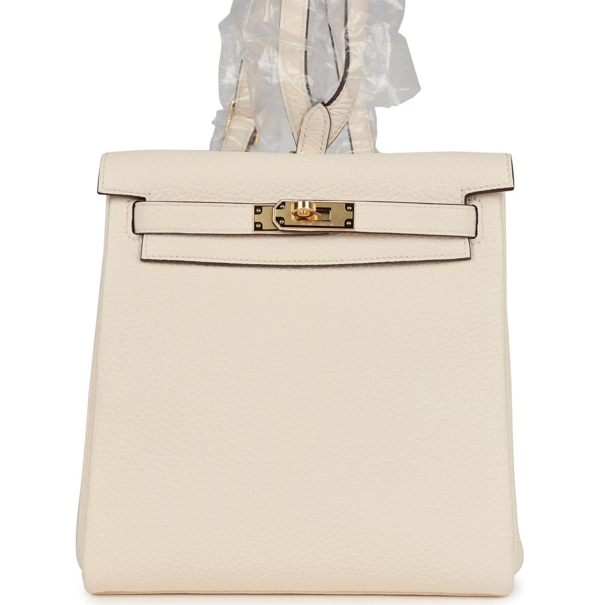 Hermès Kelly Ado II Backpack Nata Clemence Gold Hardware