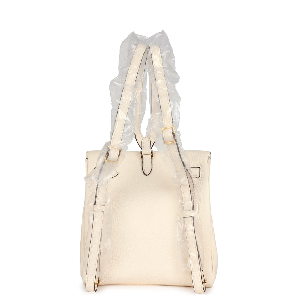Hermès Kelly Ado II Backpack Nata Clemence Gold Hardware