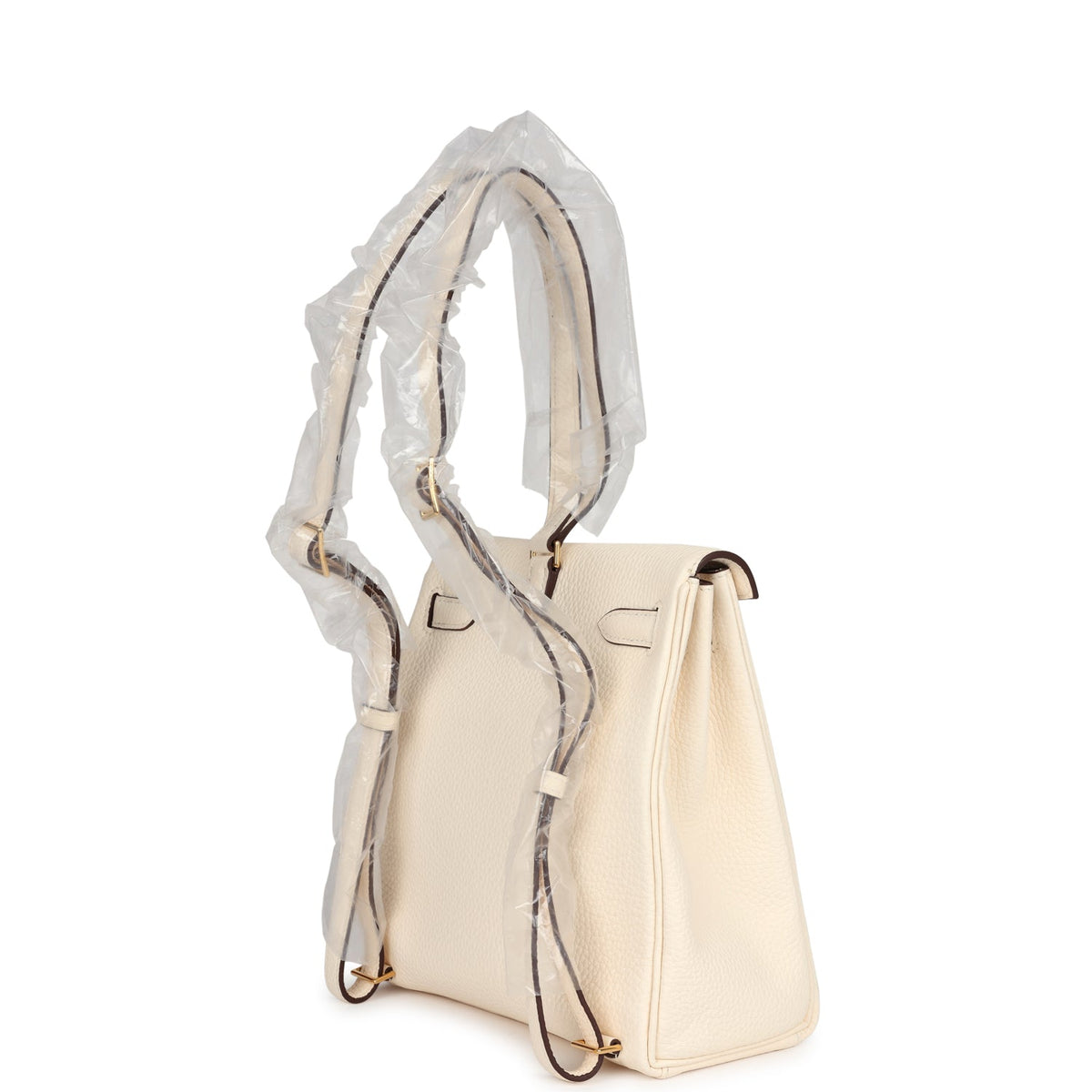 Hermès Kelly Ado II Backpack Nata Clemence Gold Hardware