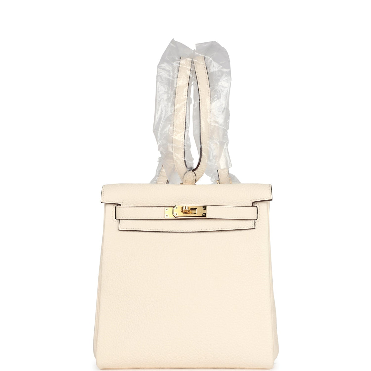 Hermès Kelly Ado II Backpack Nata Clemence Gold Hardware