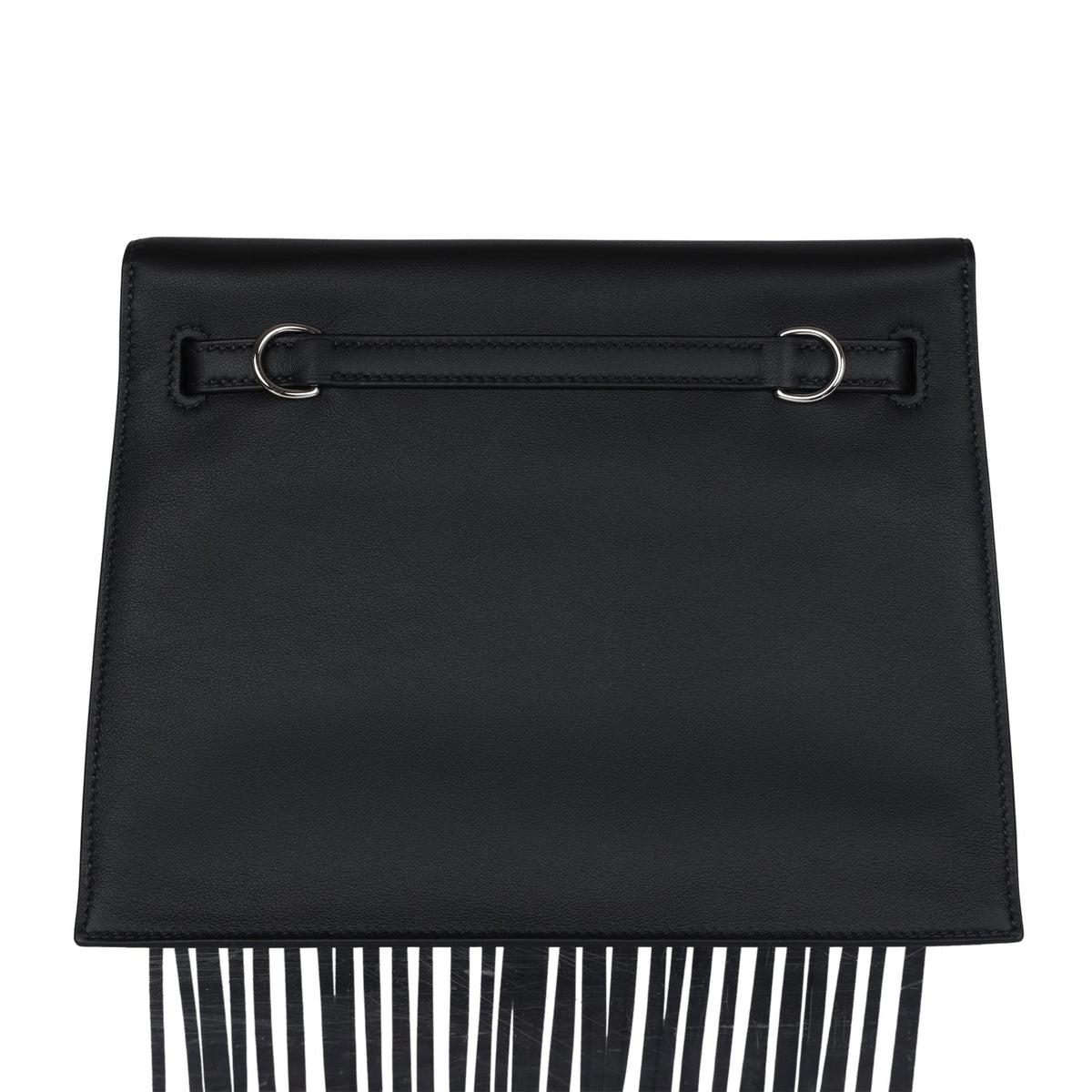 Hermès Kelly Danse Anate Black Swift Palladium Hardware