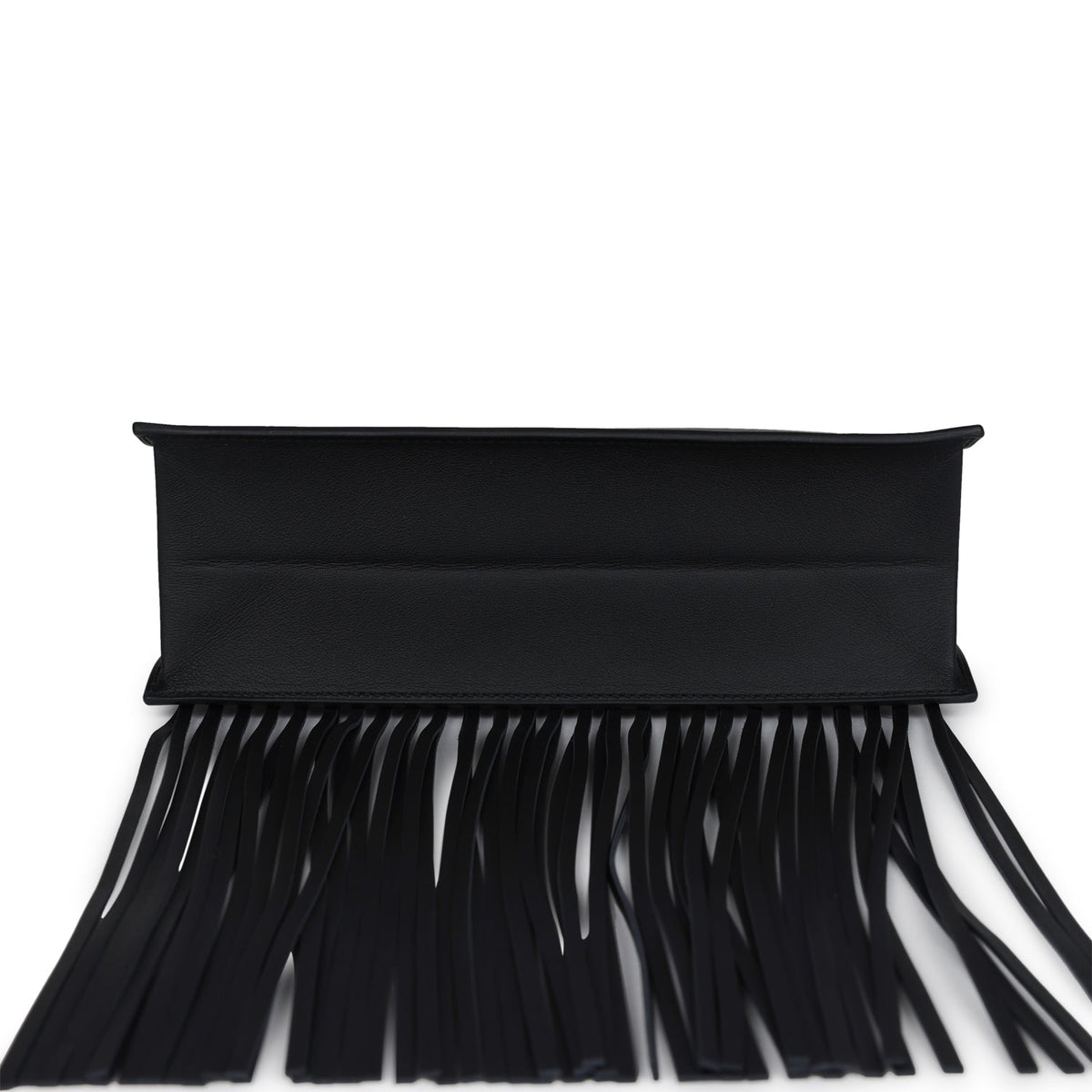 Hermès Kelly Danse Anate Black Swift Palladium Hardware