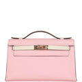 Hermès Special Order (HSS) Kelly Pochette Rose Sakura and Nata Swift Rose Gold Hardware