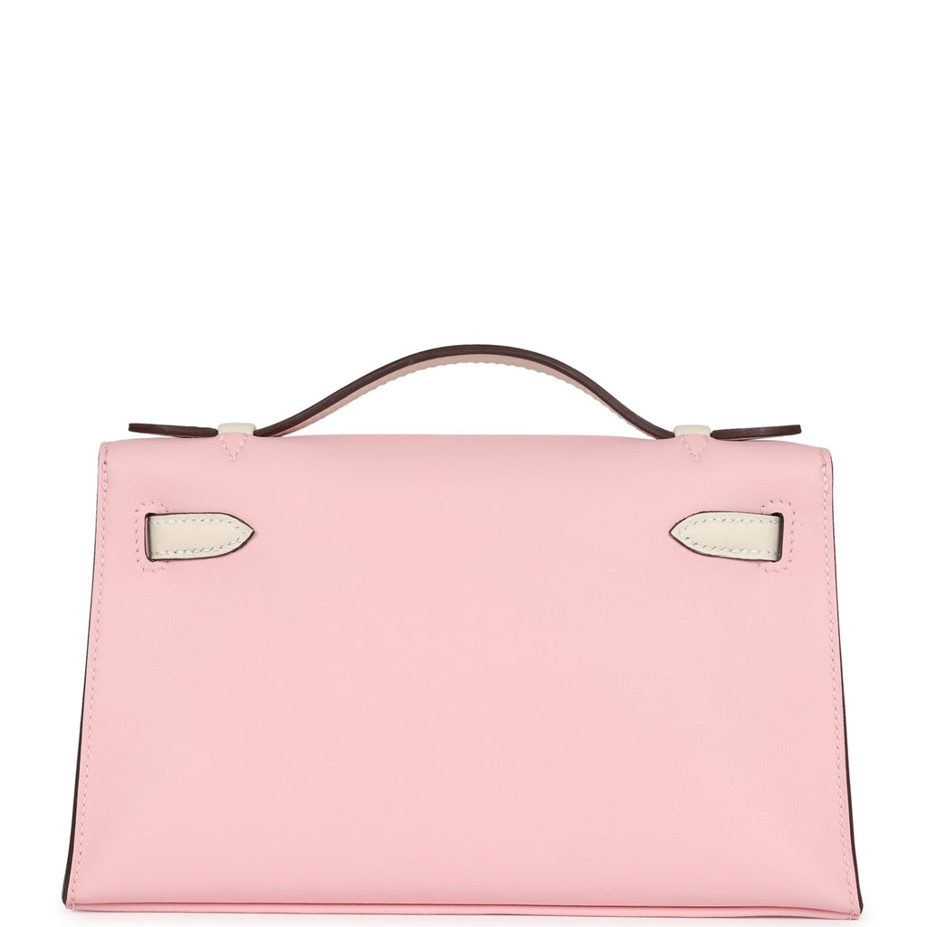 Hermès Special Order (HSS) Kelly Pochette Rose Sakura and Nata Swift Rose Gold Hardware