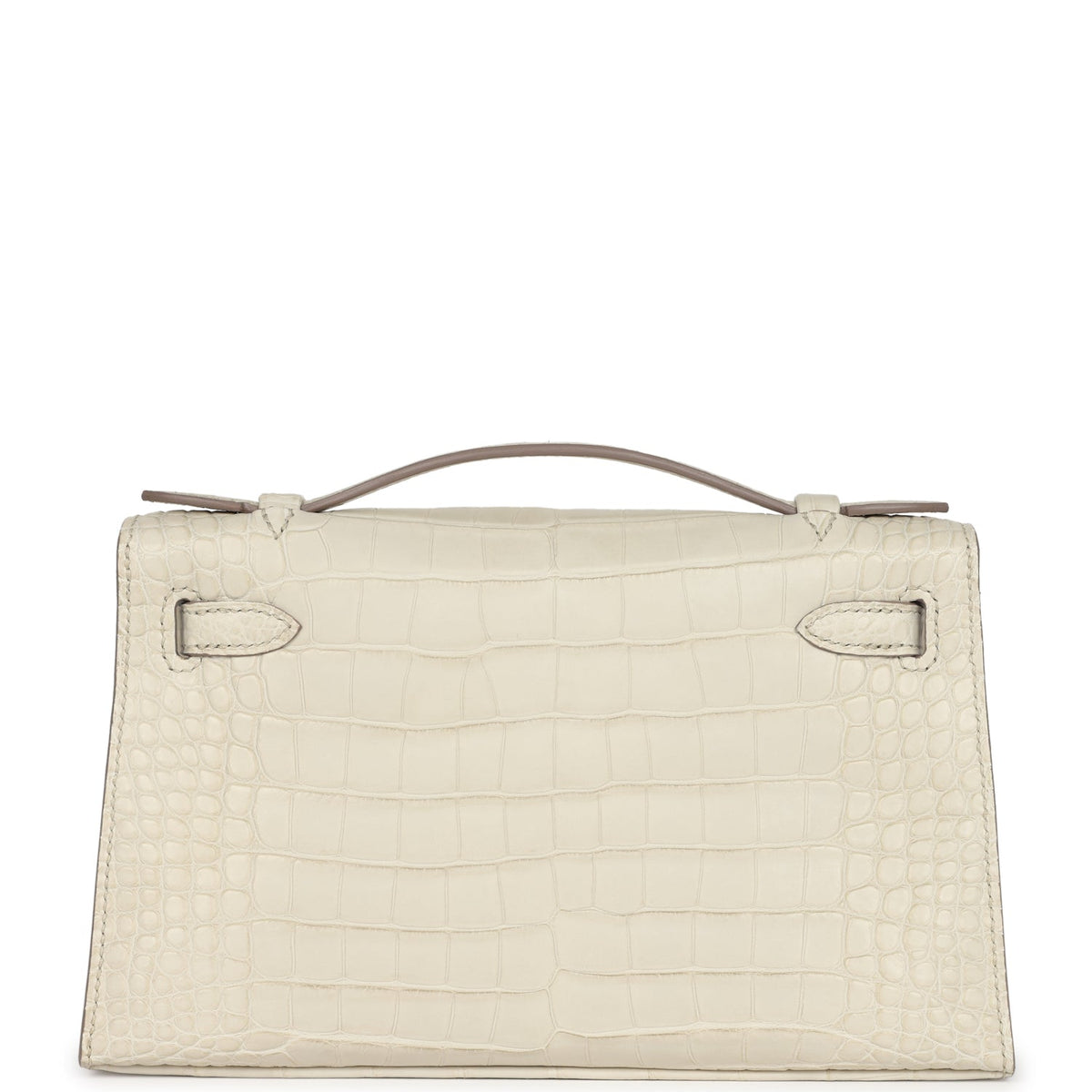 Hermès Kelly Pochette Beton Matte Faux Leather Gold Hardware