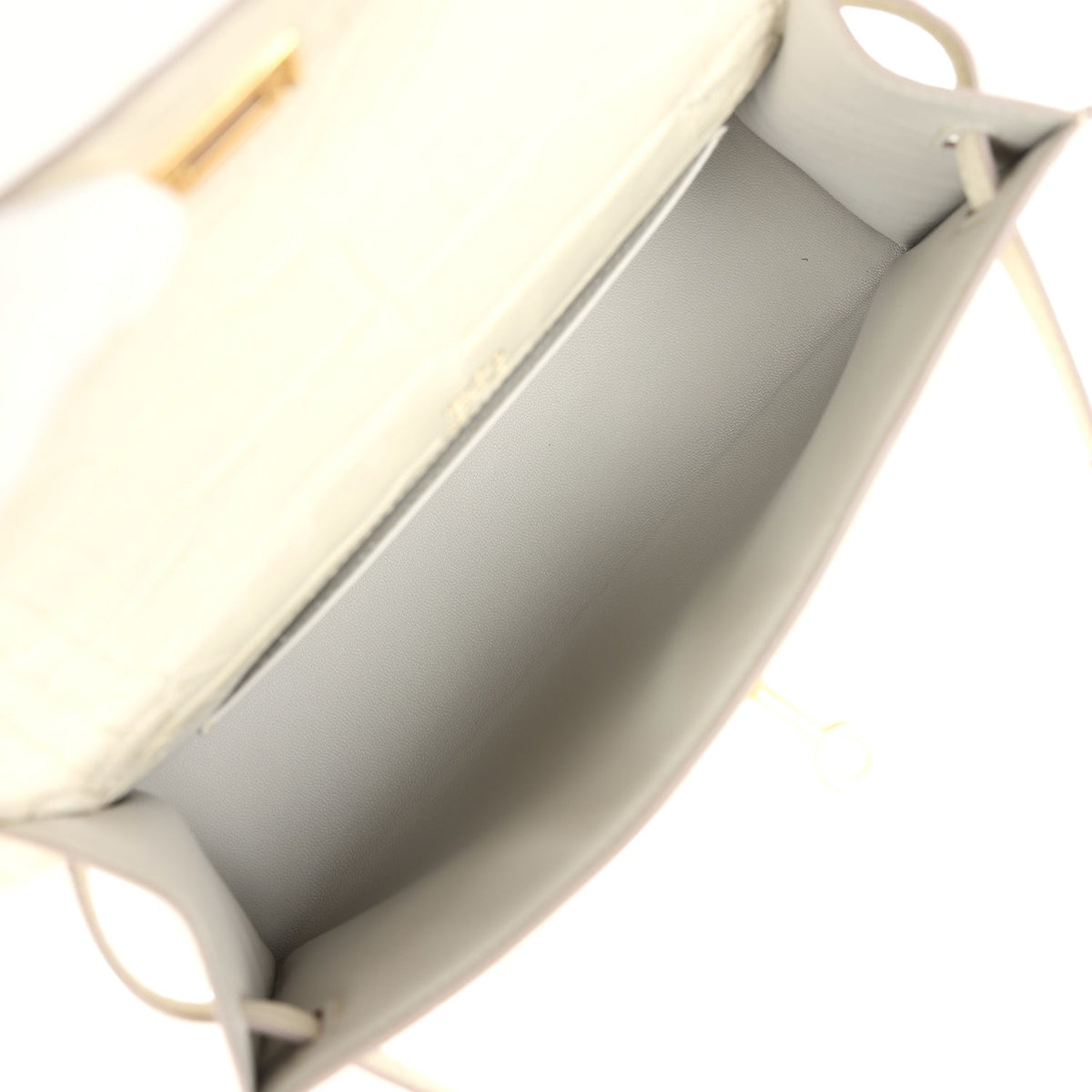 Hermès Kelly Pochette Beton Matte Faux Leather Gold Hardware