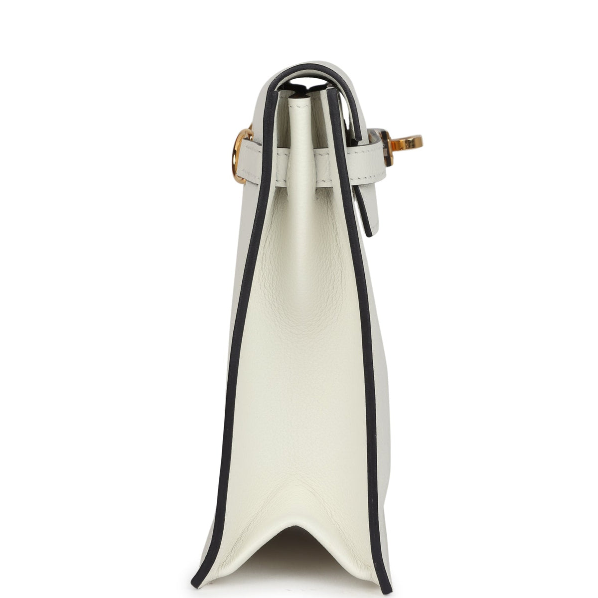 Hermès Kelly Danse White Evercolor Verso Gold Hardware