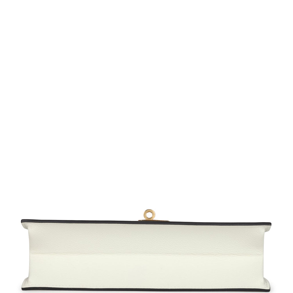 Hermès Kelly Danse White Evercolor Verso Gold Hardware