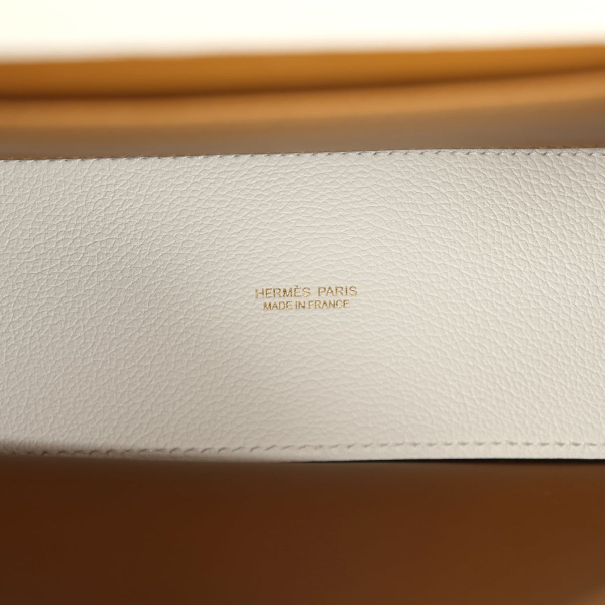 Hermès Kelly Danse White Evercolor Verso Gold Hardware