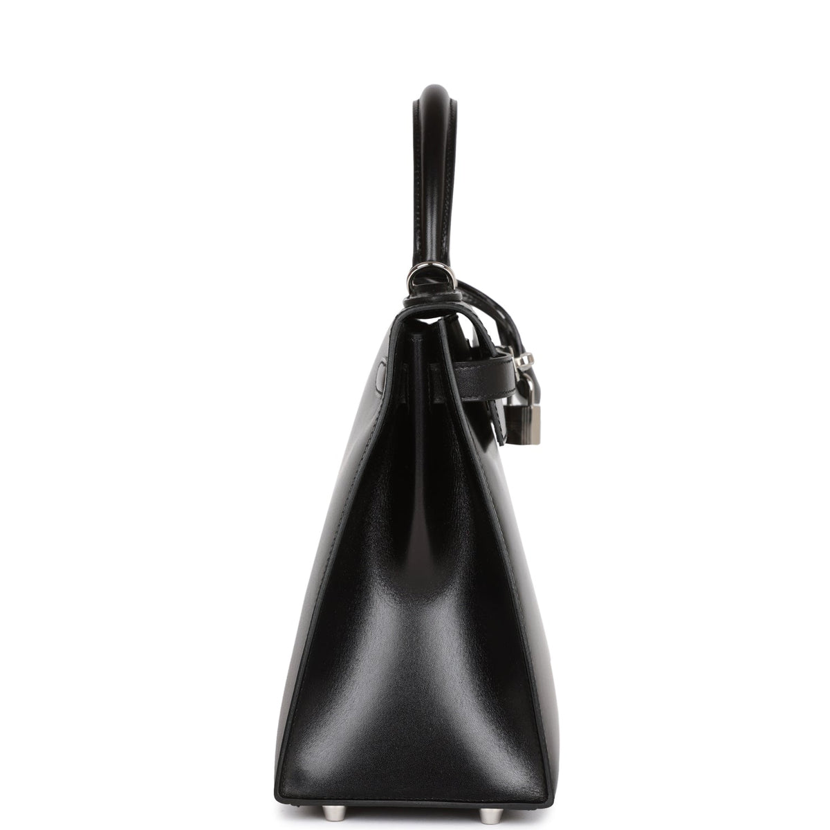 Hermès Kelly Sellier 28 Black Box Palladium Hardware