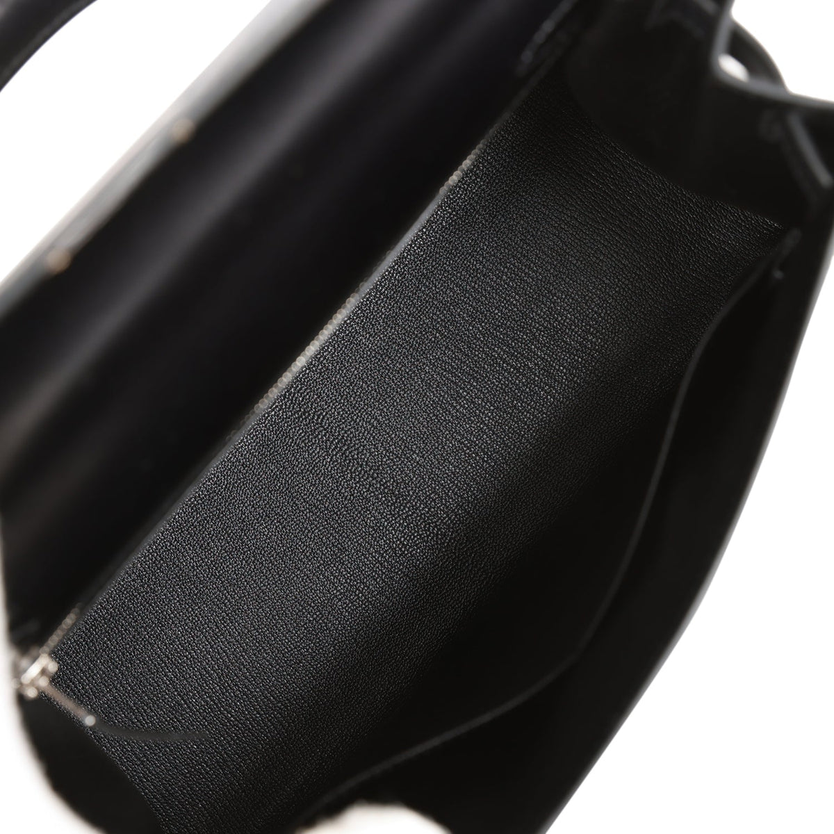 Hermès Kelly Sellier 28 Black Box Palladium Hardware