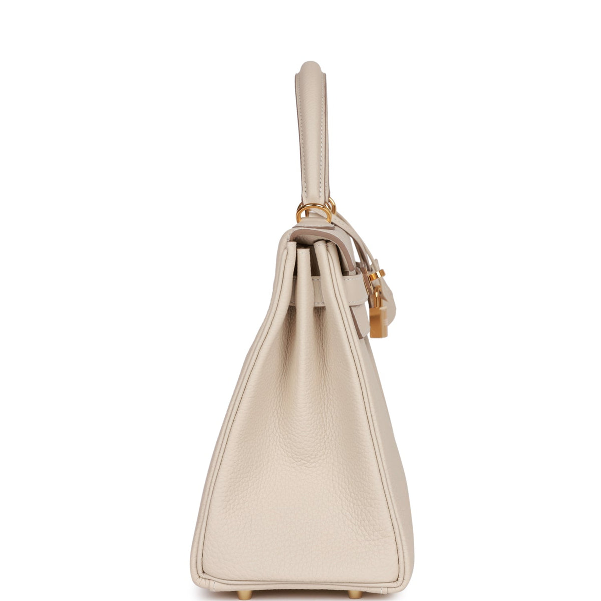 Hermès Kelly Retourne 28 Craie Togo Gold Hardware
