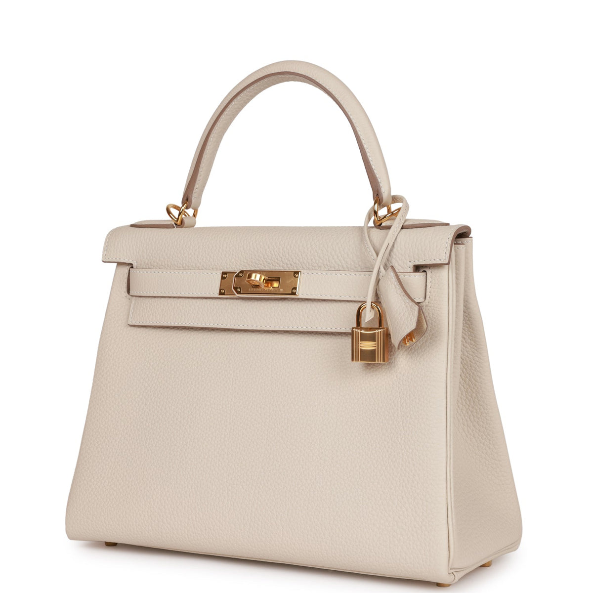 Hermès Kelly Retourne 28 Craie Togo Gold Hardware