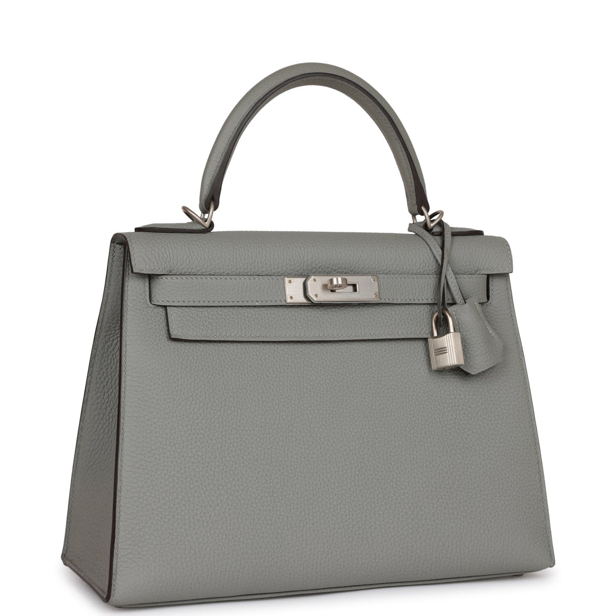 Hermès Special Order (HSS) Kelly Sellier 28 Gris Mouette Verso Togo Brushed Palladium Hardware