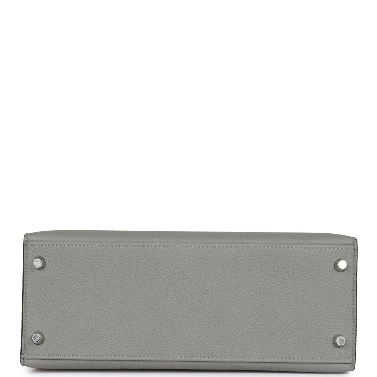 Hermès Special Order (HSS) Kelly Sellier 28 Gris Mouette Verso Togo Brushed Palladium Hardware
