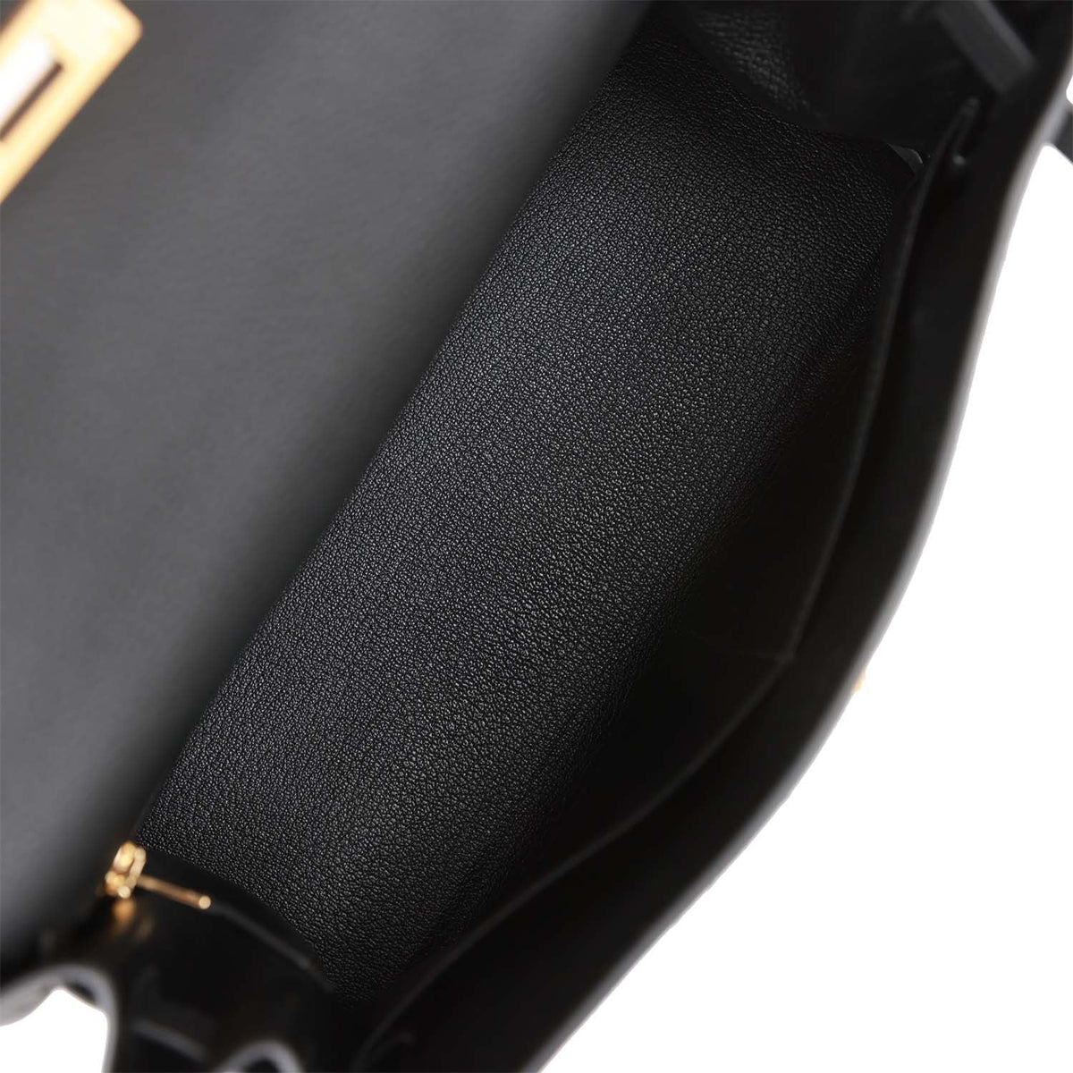 Hermès Kelly Retourne 28 Black Togo Gold Hardware