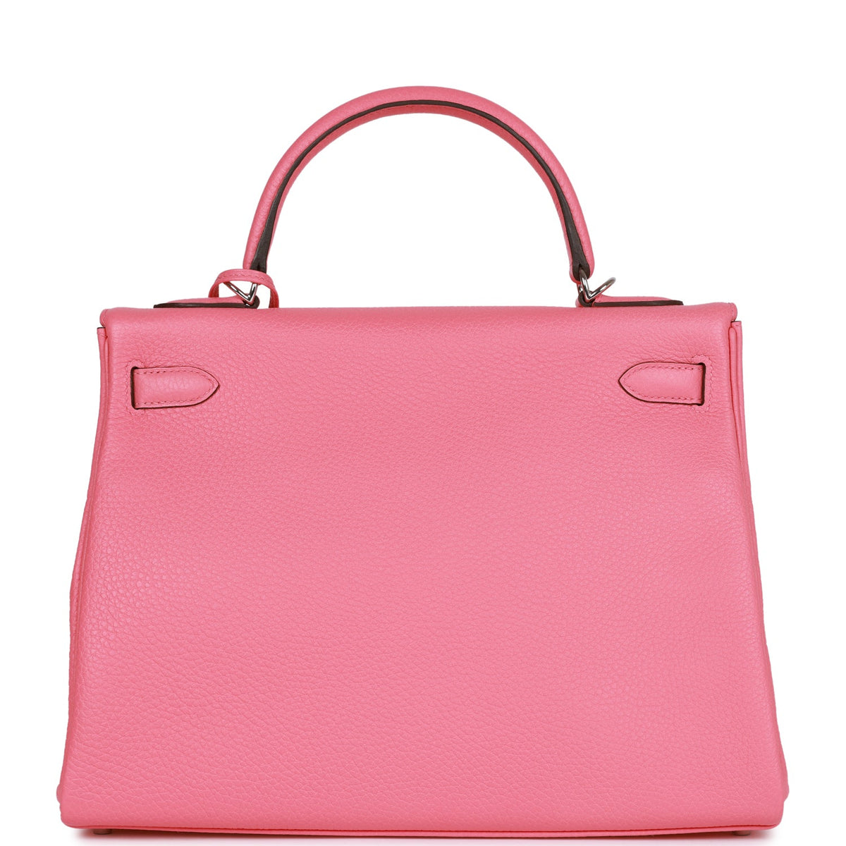Hermès Kelly Retourne 32 Rose Azalee Clemence Palladium Hardware