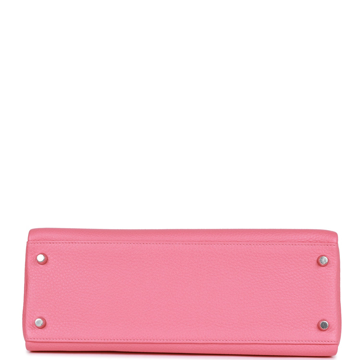 Hermès Kelly Retourne 32 Rose Azalee Clemence Palladium Hardware