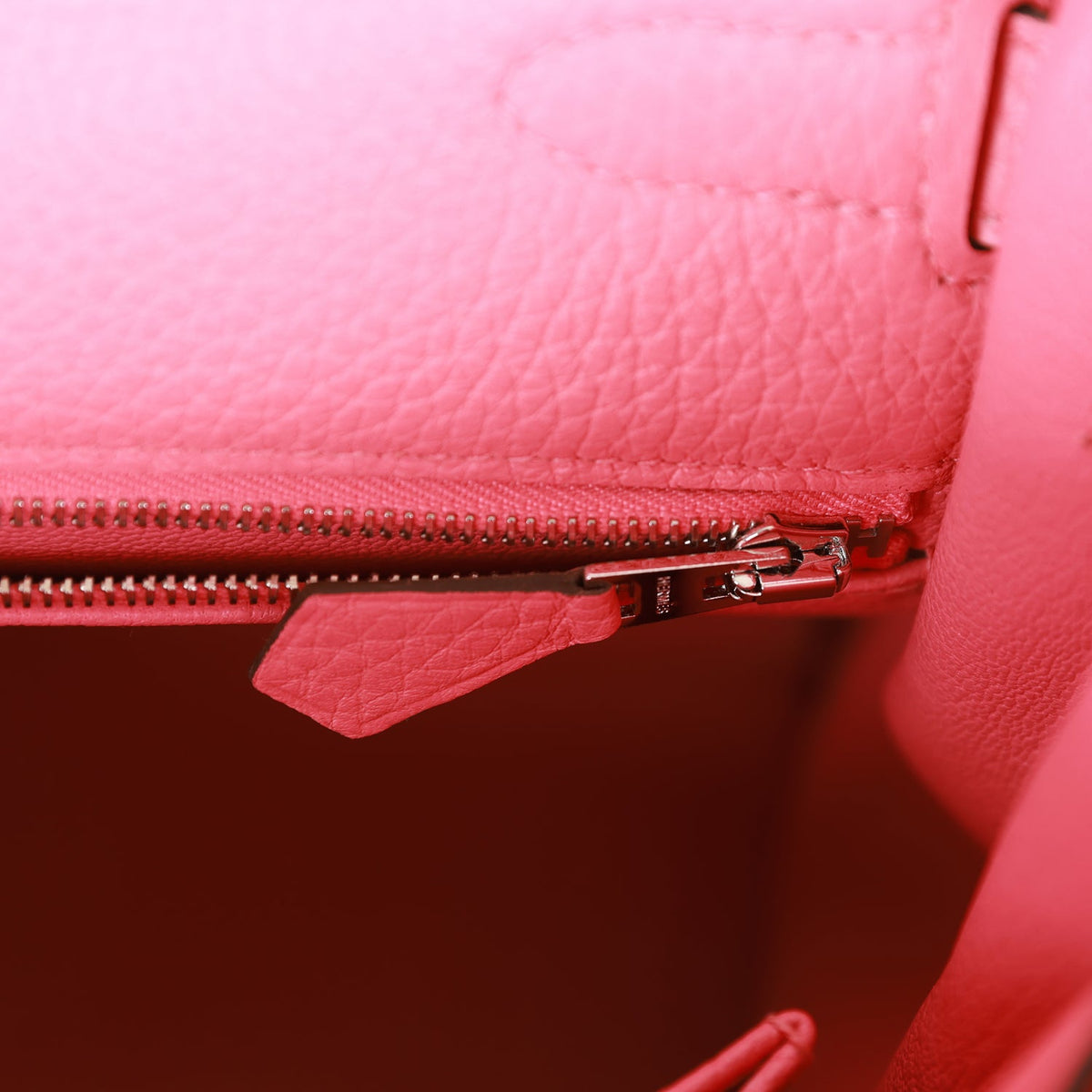 Hermès Kelly Retourne 32 Rose Azalee Clemence Palladium Hardware