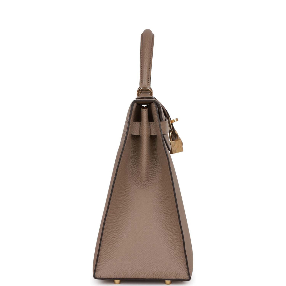 Hermès Special Order (HSS) Kelly Sellier 32 Gris Asphalte Verso Epsom Permabrass Hardware