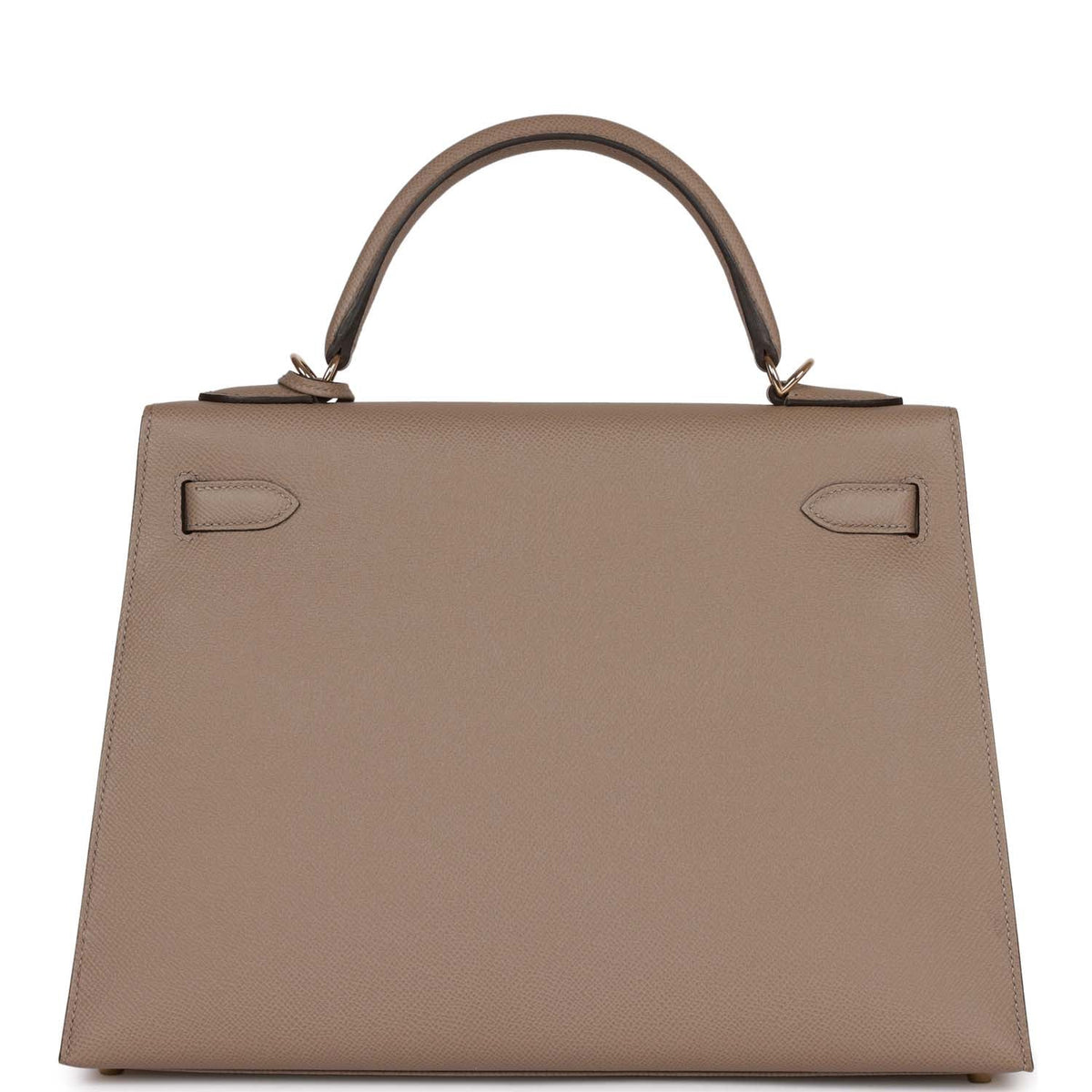 Hermès Special Order (HSS) Kelly Sellier 32 Gris Asphalte Verso Epsom Permabrass Hardware