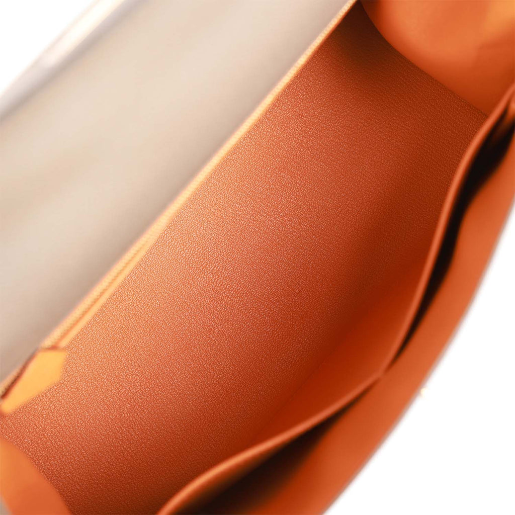Hermès Special Order (HSS) Kelly Sellier 32 Gris Asphalte Verso Epsom Permabrass Hardware
