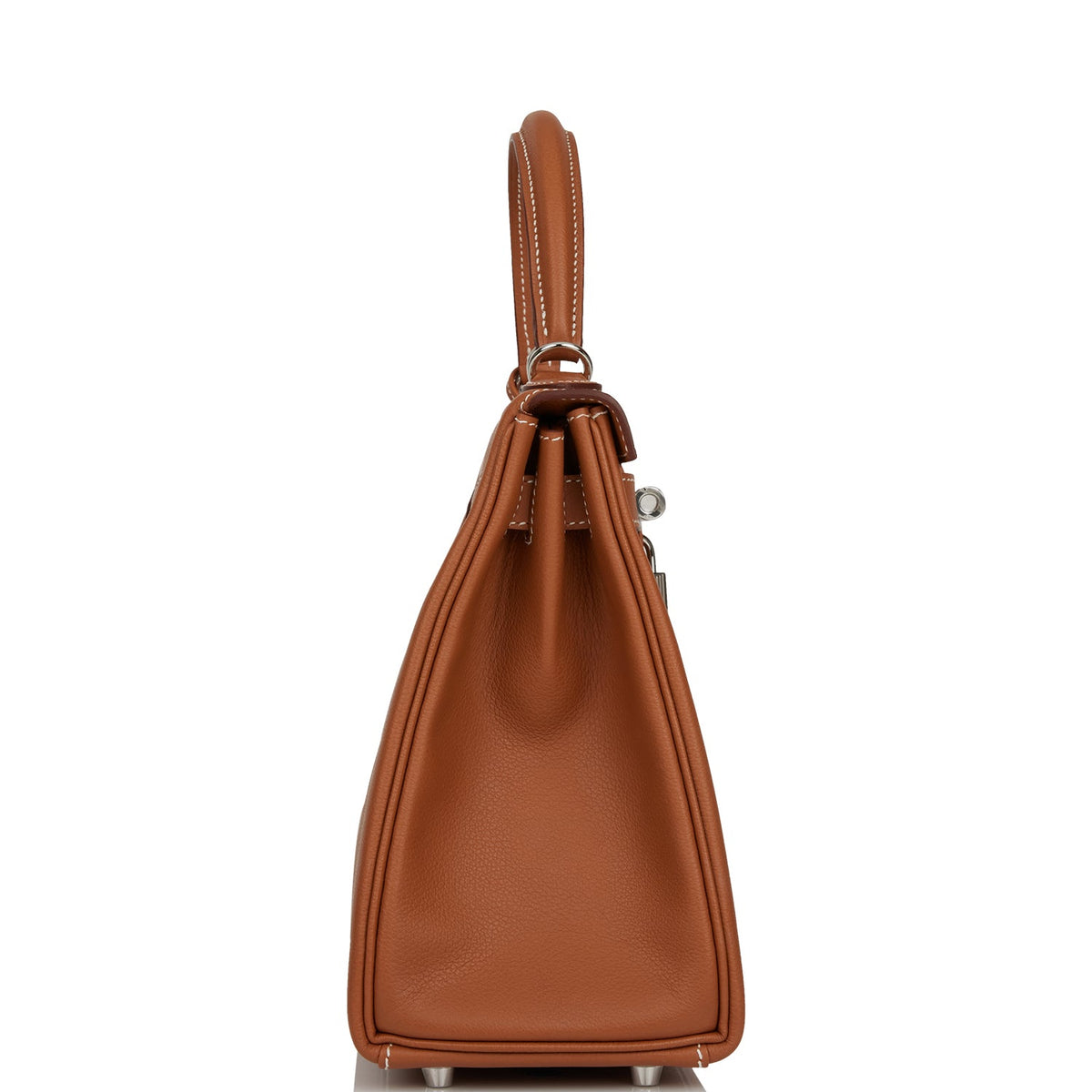 Hermès Kelly Retourne 28 Gold Evercolor Palladium Hardware
