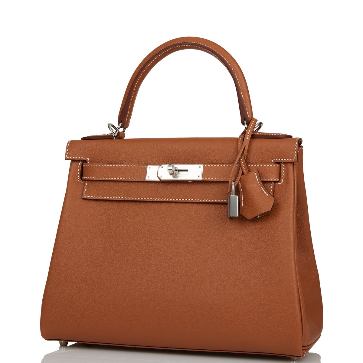 Hermès Kelly Retourne 28 Gold Evercolor Palladium Hardware