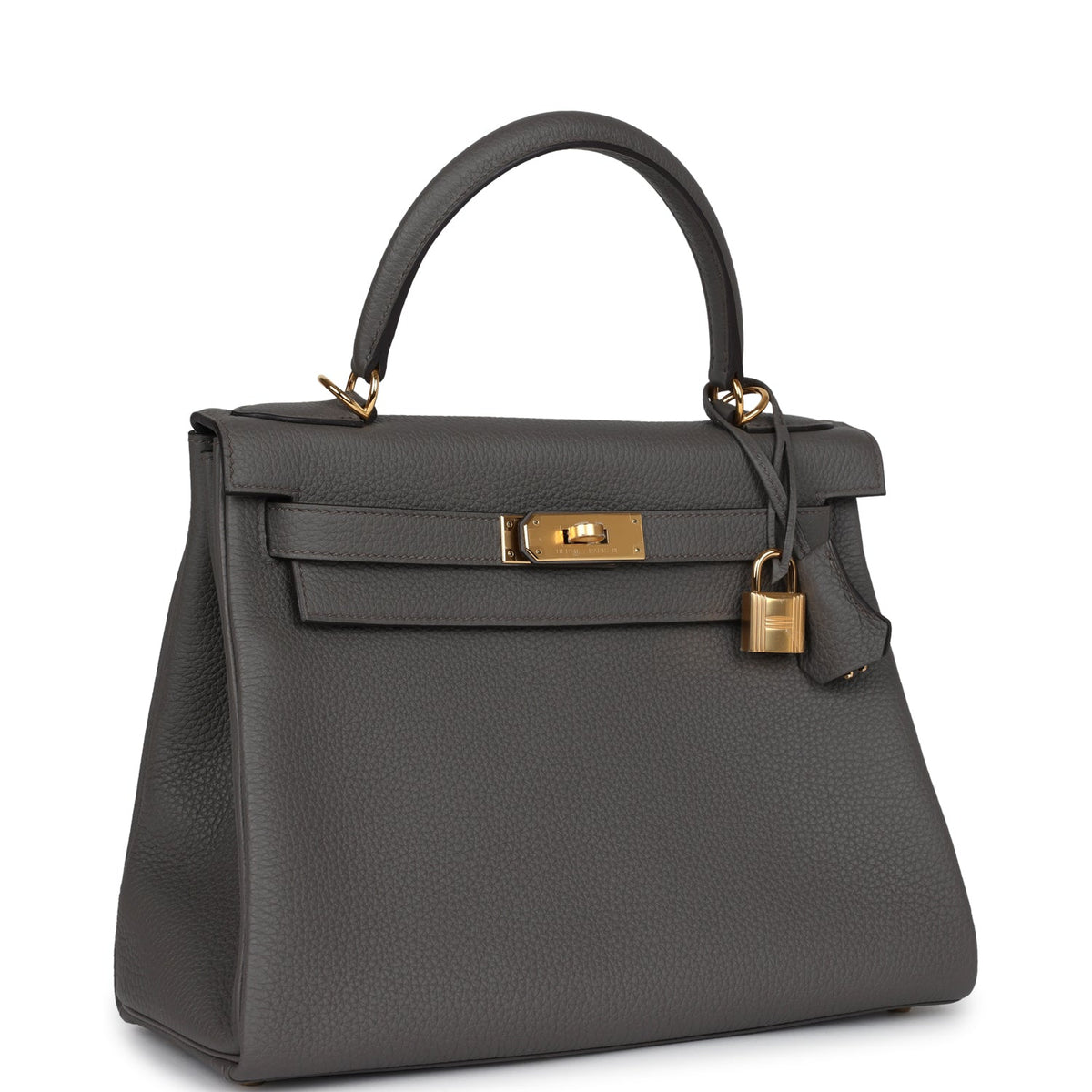 Hermès Kelly Retourne 28 Etain Togo Gold Hardware