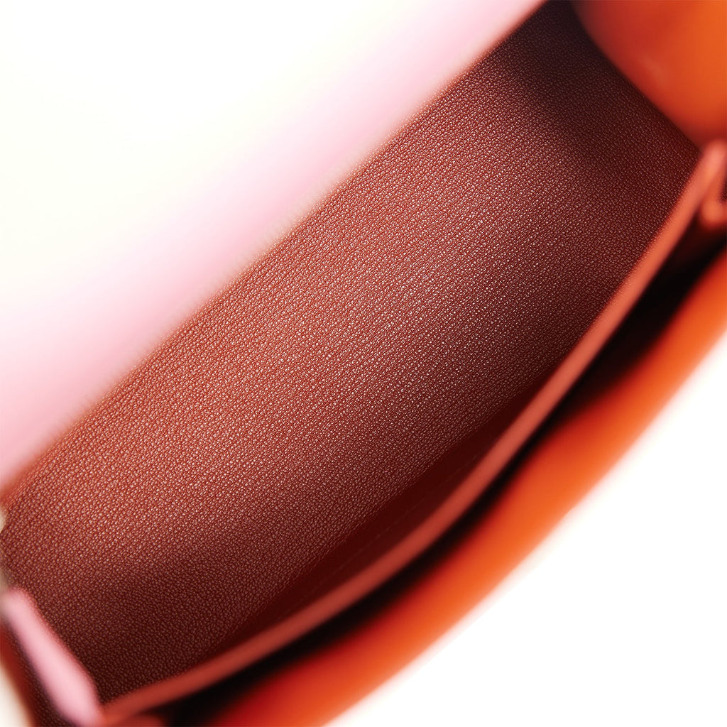 Hermès Kelly Sellier 25 Pink Verso Madame Palladium Hardware