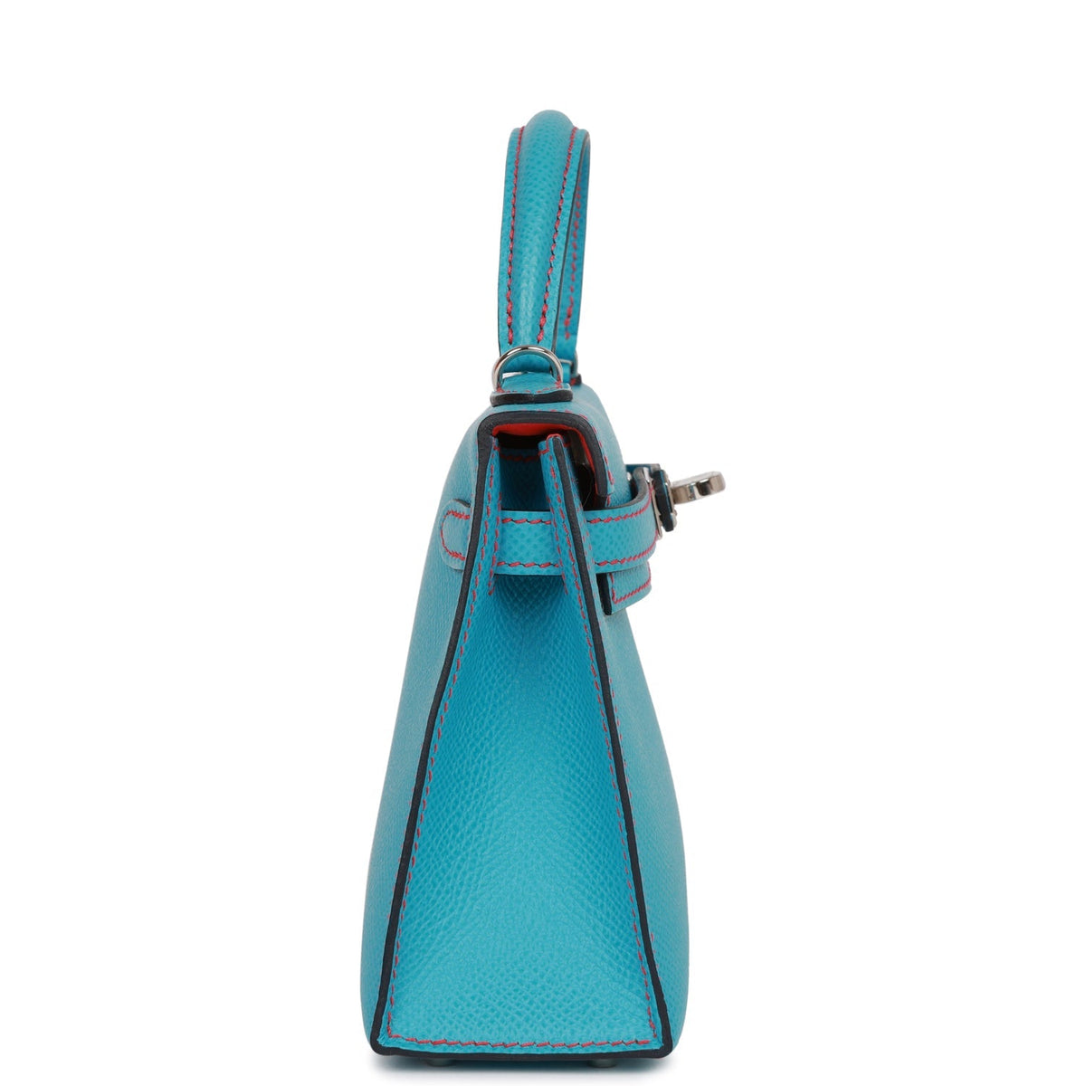 Hermès Special Order (HSS) Kelly Sellier 20 Bleu du Nord and Bougainvillea Epsom Palladium Hardware