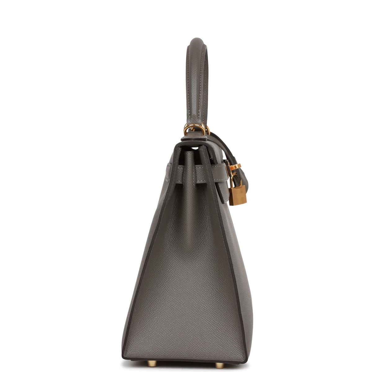 Hermès Kelly Sellier 28 Gris Meyer Epsom Gold Hardware