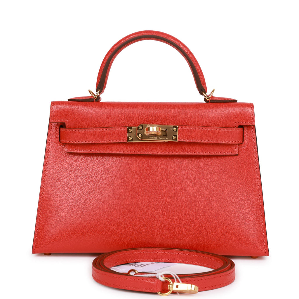 Hermès Kelly 20 Capucine Chevre Gold Hardware