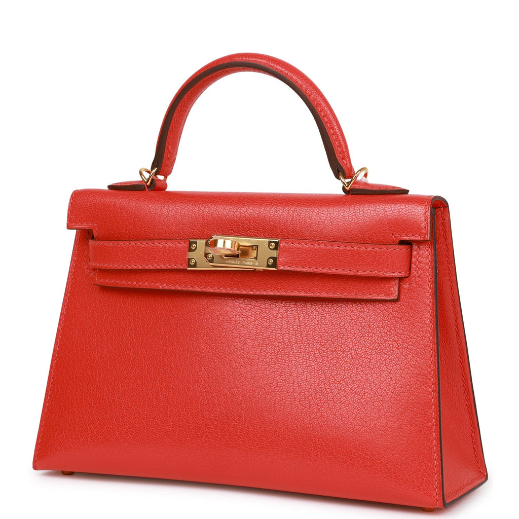Hermès Kelly 20 Capucine Chevre Gold Hardware
