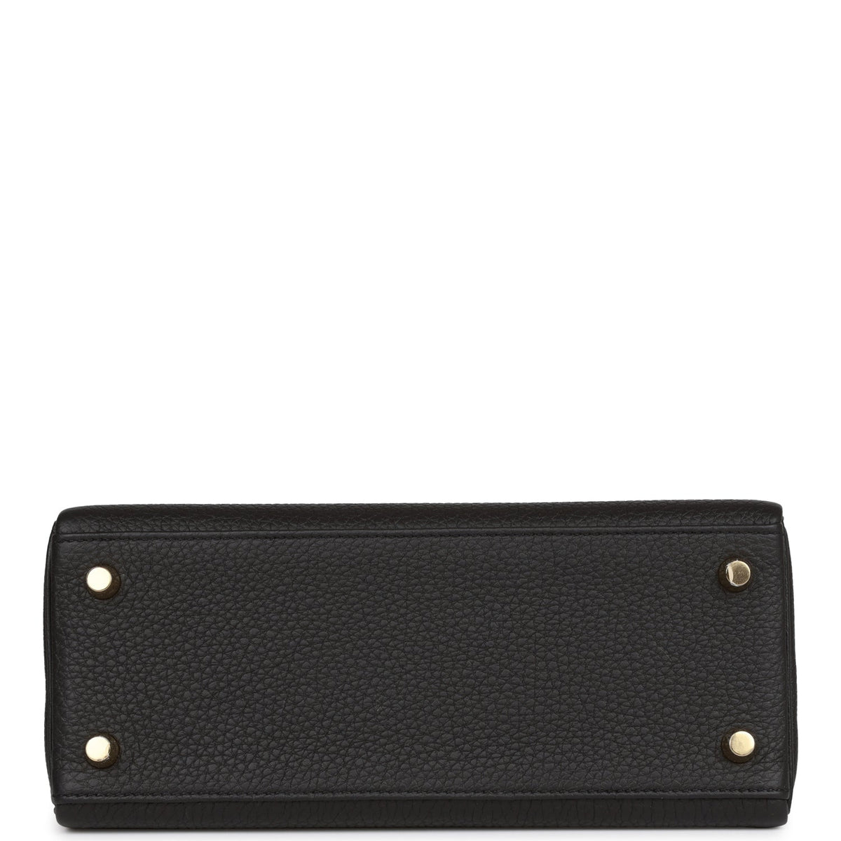 Hermès Kelly Retourne 25 Black Togo Gold Hardware