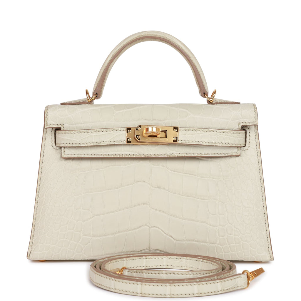 Hermès Kelly Sellier 20 Beton Matte Faux Leather Gold Hardware