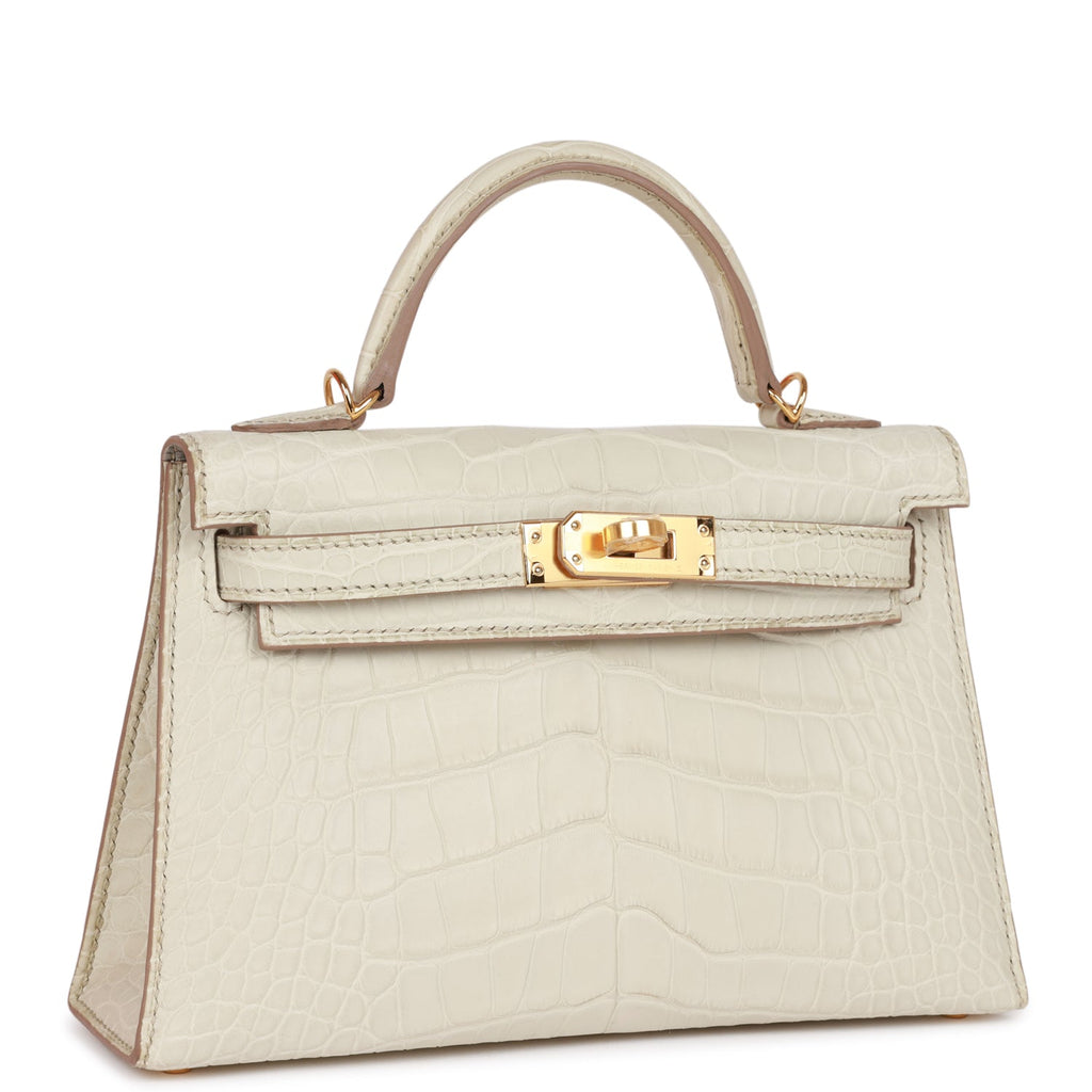 Hermès Kelly Sellier 20 Beton Matte Faux Leather Gold Hardware