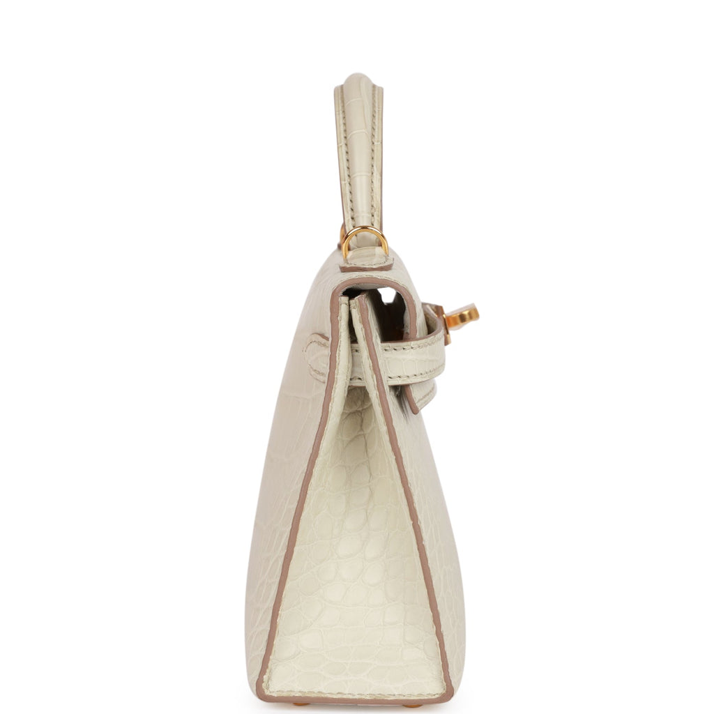 Hermès Kelly Sellier 20 Beton Matte Faux Leather Gold Hardware