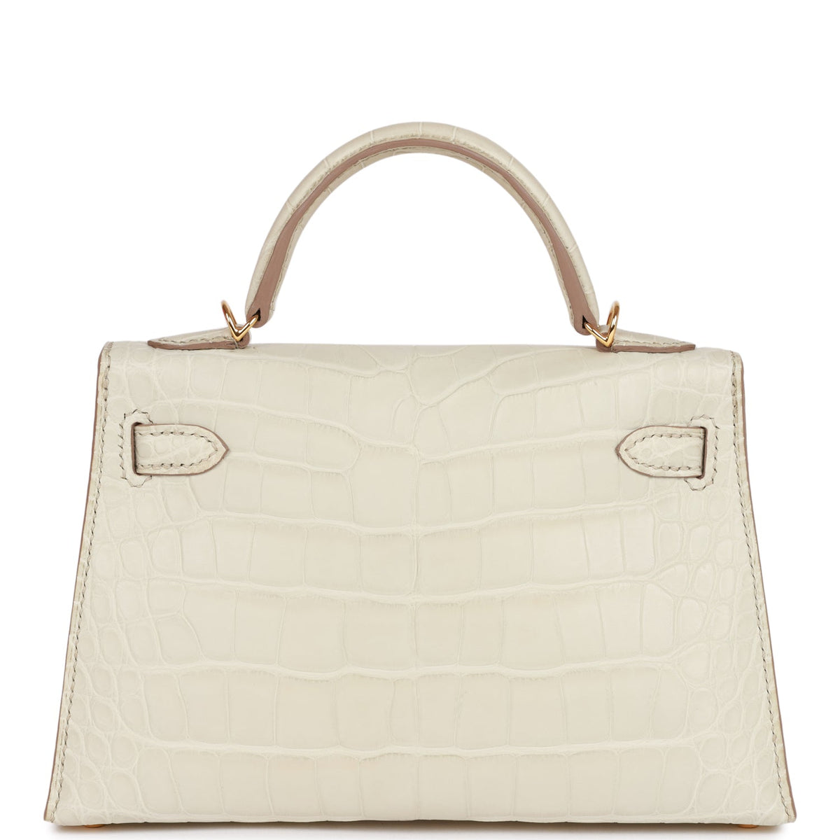 Hermès Kelly Sellier 20 Beton Matte Faux Leather Gold Hardware