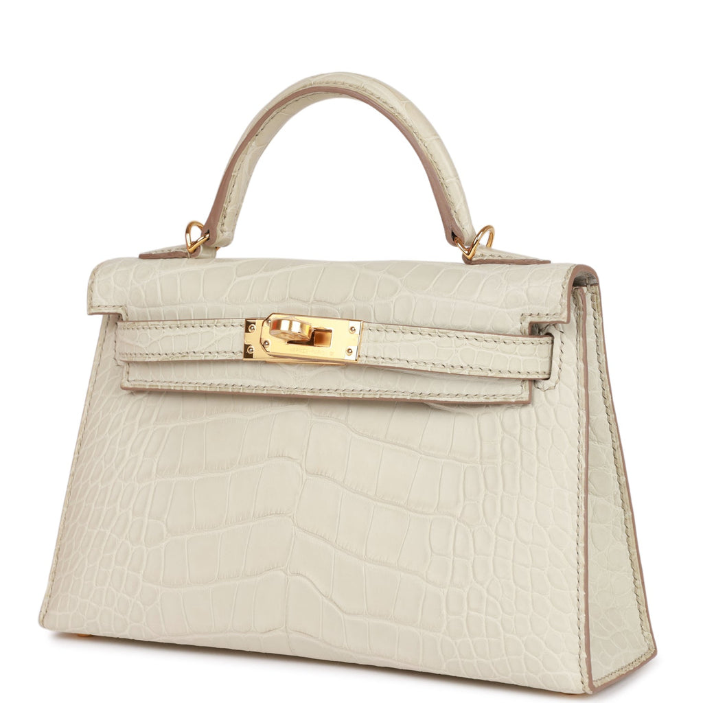 Hermès Kelly Sellier 20 Beton Matte Faux Leather Gold Hardware