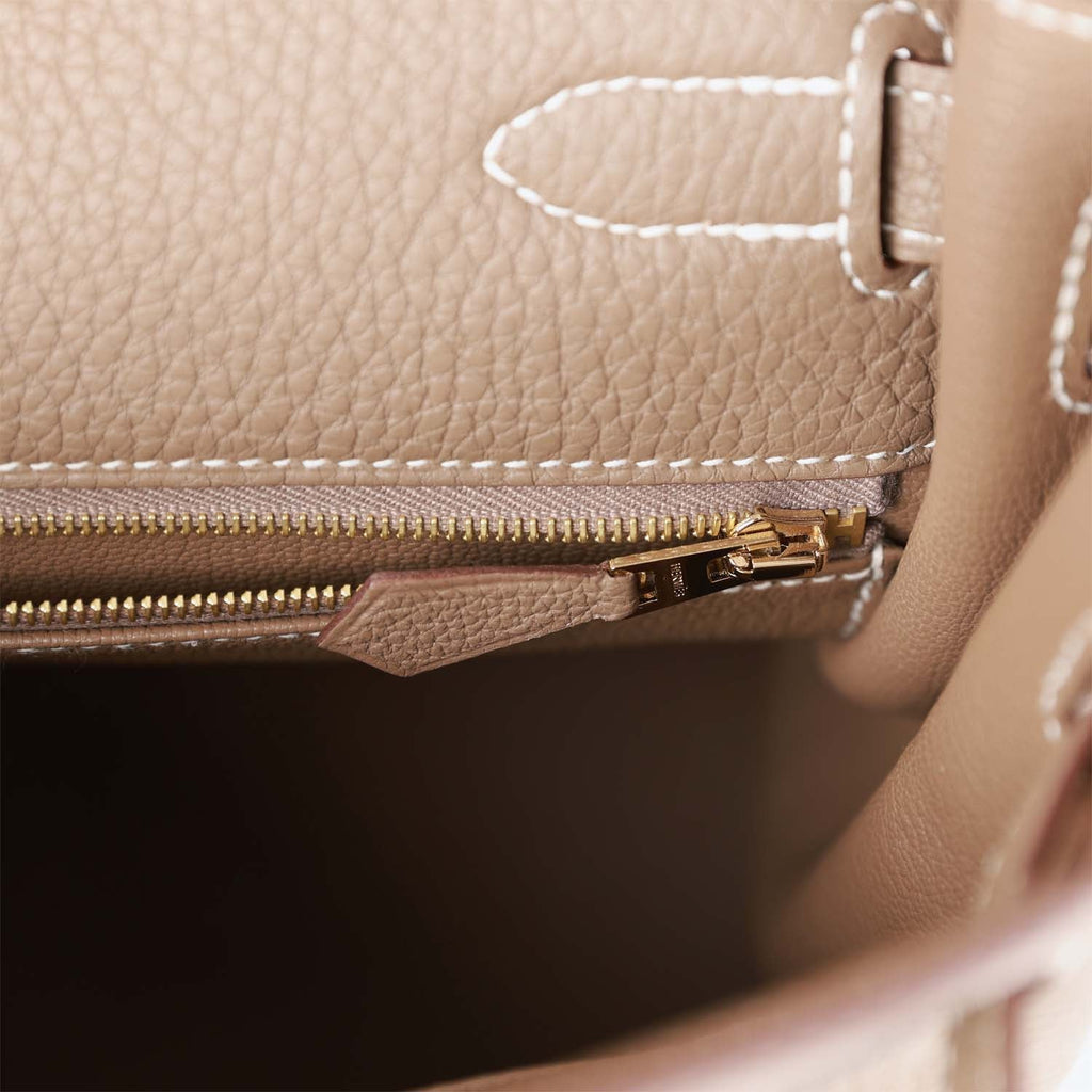 Hermès Kelly Retourne 32 Etoupe Togo Gold Hardware