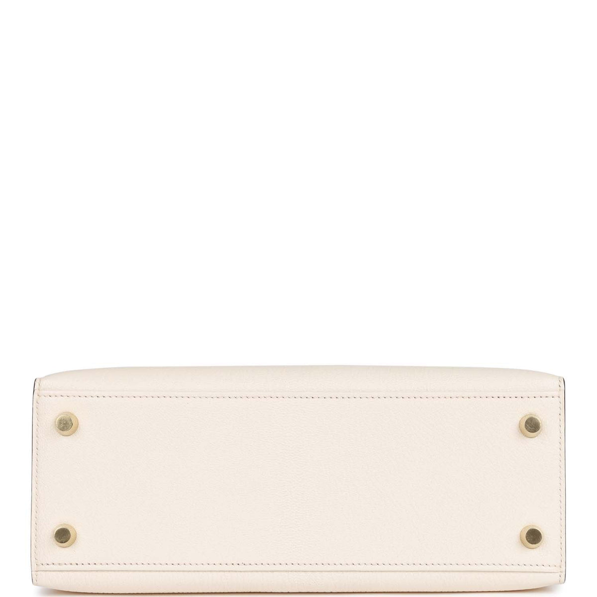 Hermès Special Order (HSS) Kelly Sellier 25 Nata Verso Chevre Brushed Gold Hardware