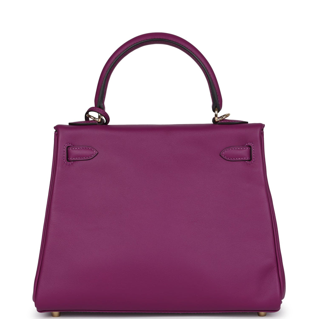 Hermès Kelly Retourne 25 Anemone Swift Permabrass Hardware