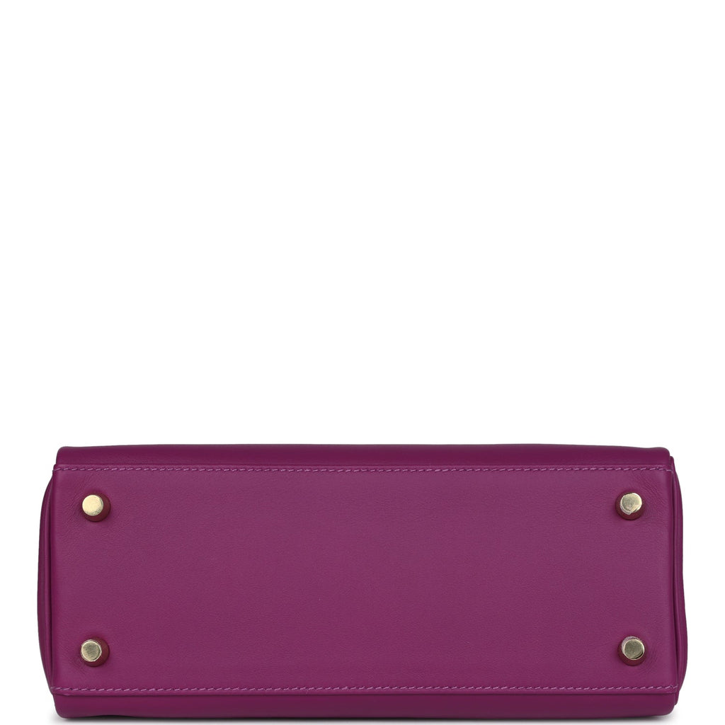 Hermès Kelly Retourne 25 Anemone Swift Permabrass Hardware